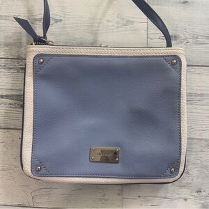 Nine West Jaya Two Tone Blue 4 Compartments Crossbody Bag OS